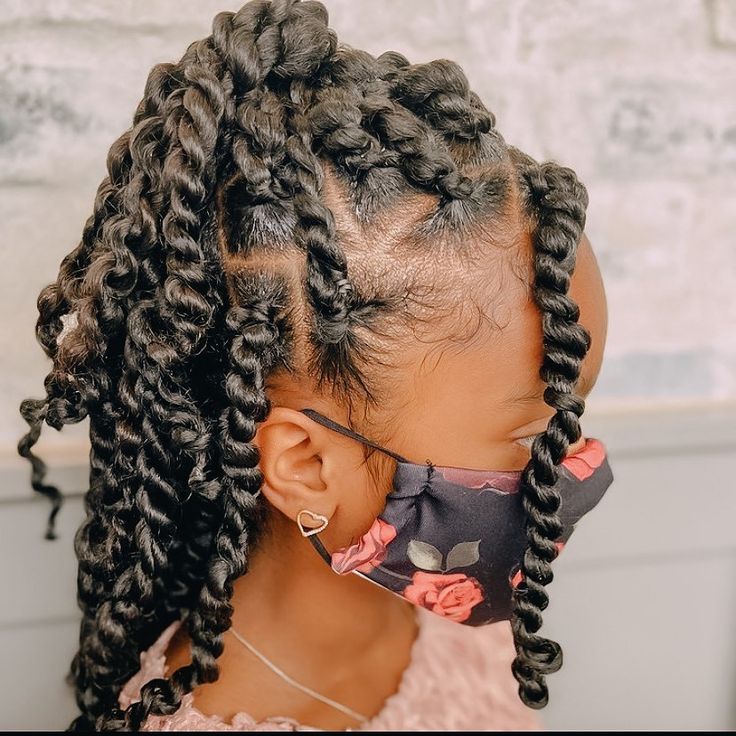 FLAT TWIST HAIRSTYLE FOR LITTLE GIRLS