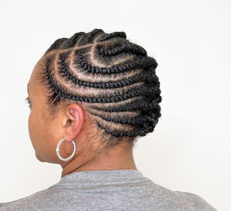 Flat twist Updo